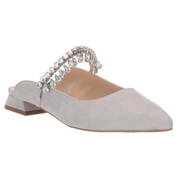EVANS Women's Strappy Point Mule, Grey, 10 wide - Picture 6 of 6